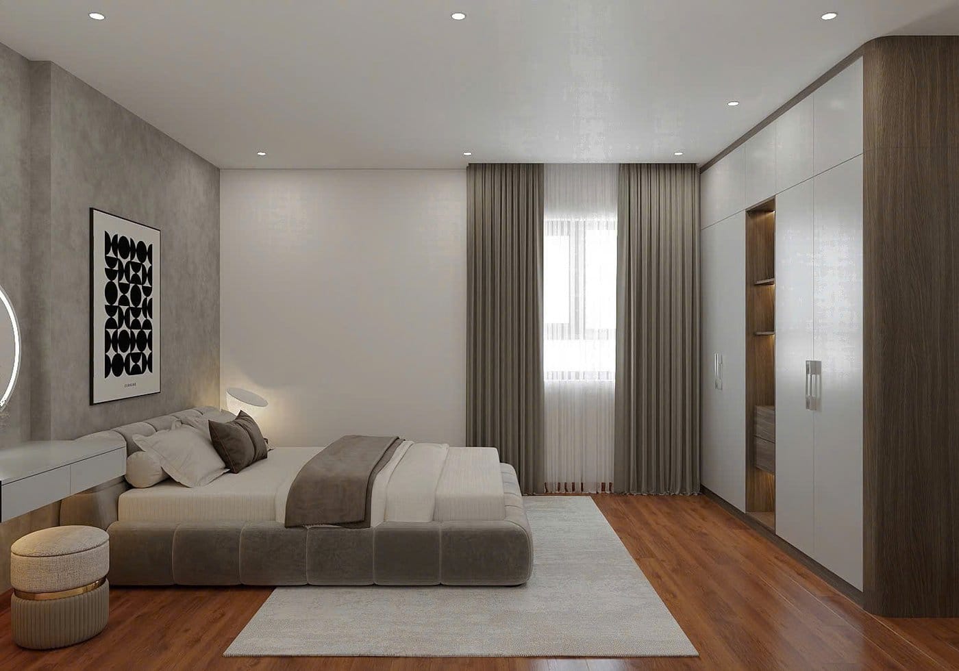 Không gian sống thực tế căn hộ Minh Quốc Plaza — nội thất bàn giao cơ bản