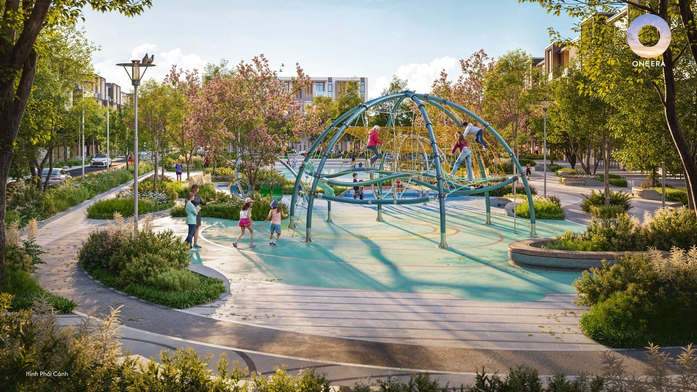 Khu vui chơi trẻ em tại Era Park, hệ công viên 40ha Khu Đô Thị One Era
