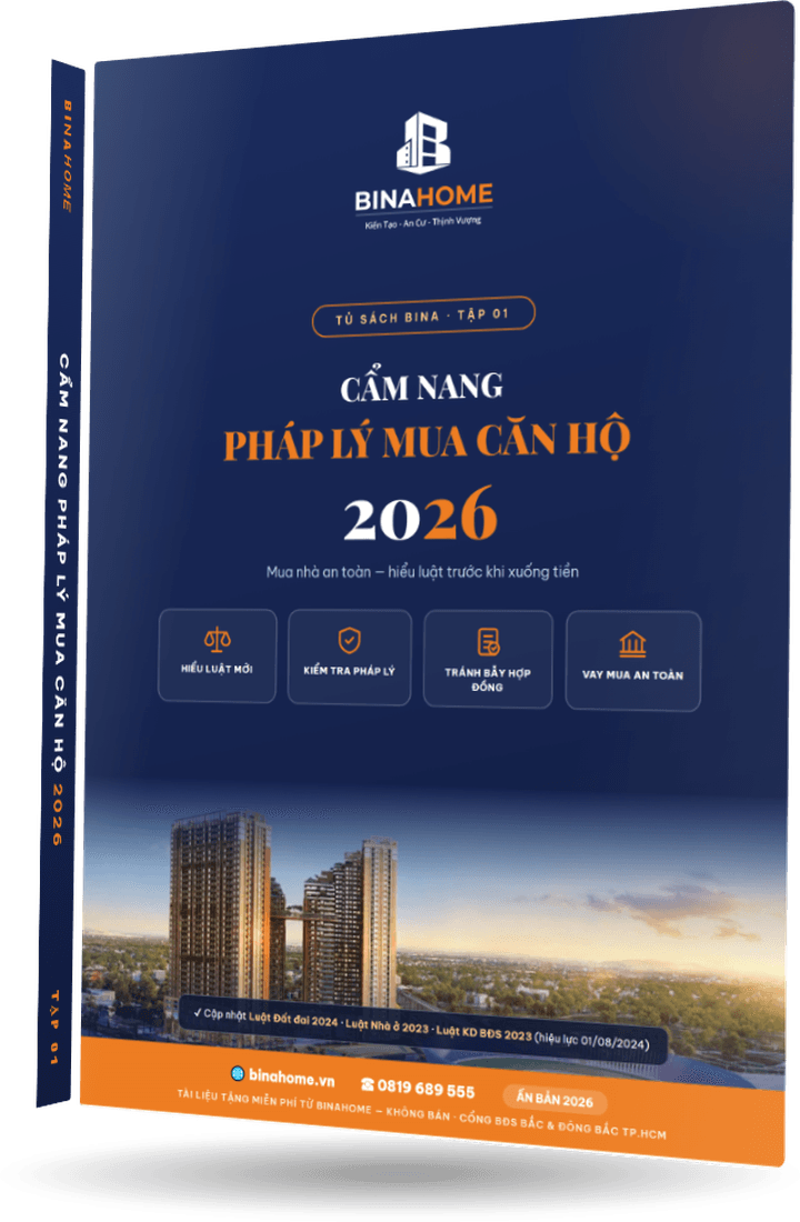 Ebook Cẩm Nang Pháp Lý Mua Căn Hộ 2026 - Tủ Sách Bina Tập 01