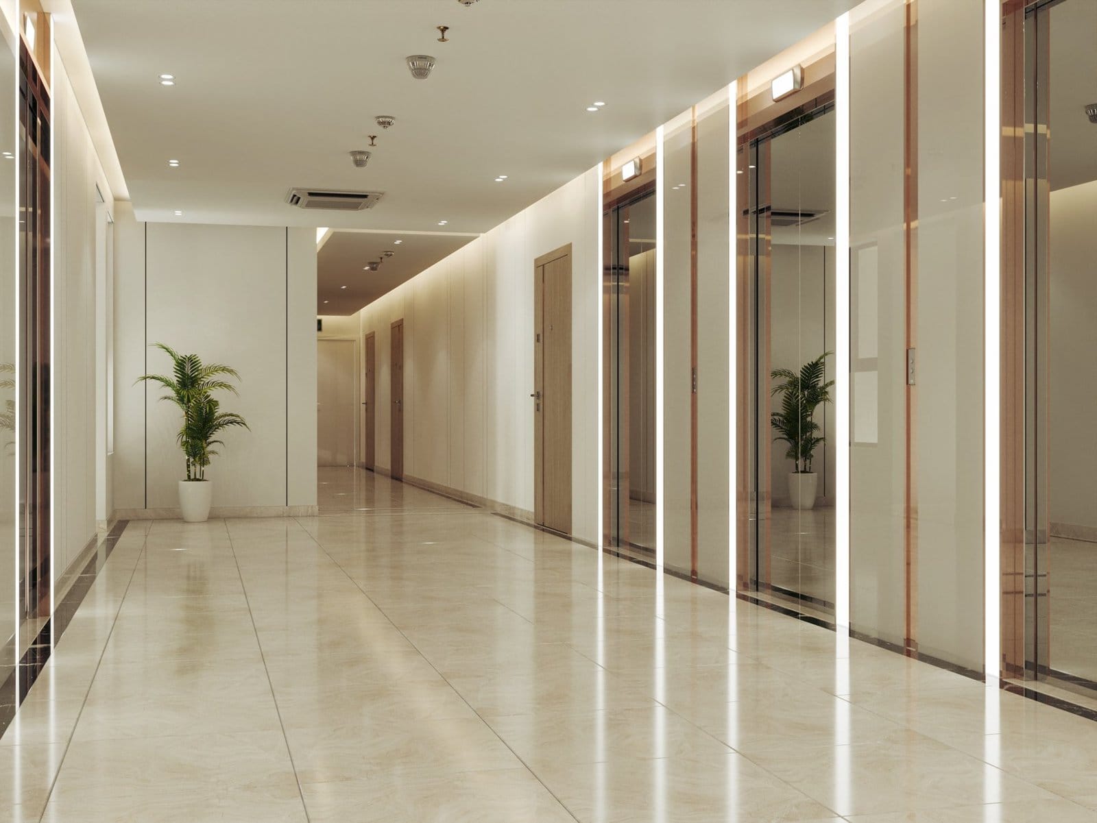 Hành lang căn hộ thực tế tại chung cư BenHill, Phường Thuận Giao, TP.HCM