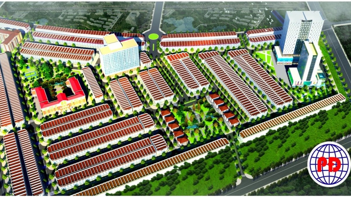 Phối cảnh tổng thể khu đô thị Phúc Đạt Phú Lợi với nhà phố và khu phức hợp cao tầng tại Phường Phú Lợi, TP.HCM