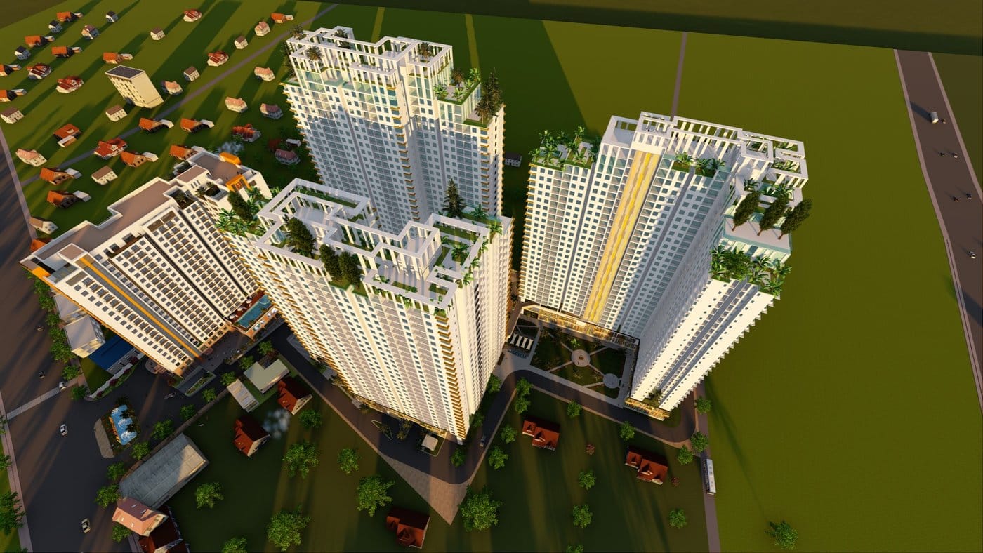 Tòa căn hộ Minh Quốc Plaza 23 tầng tại 1239 Mỹ Phước – Tân Vạn, Phường Bình Dương, TP.HCM — sổ hồng riêng từng căn
