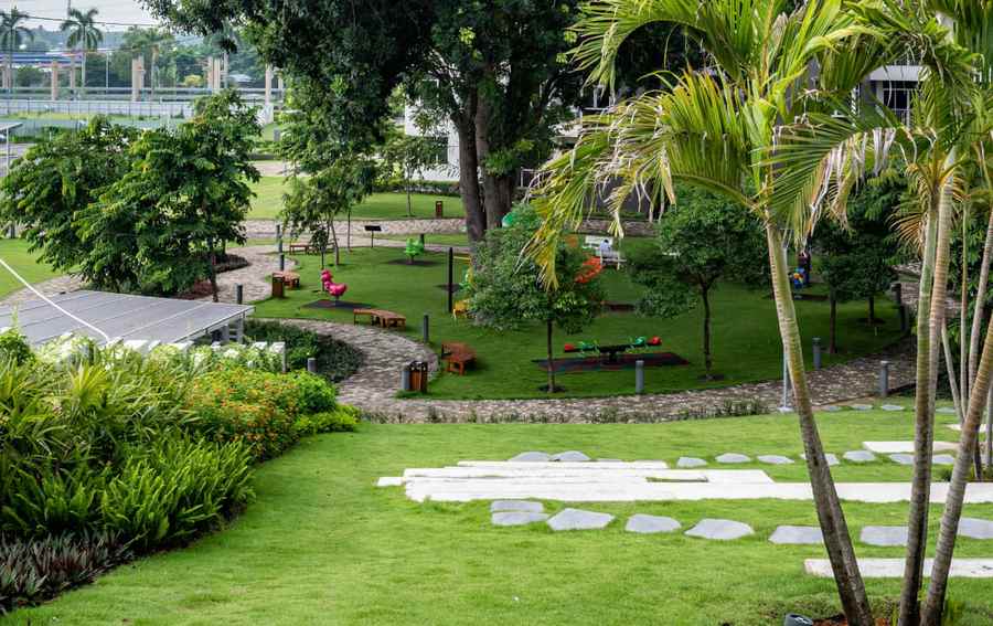Công viên nội khu The Habitat Bình Dương tại VSIP I Thuận An, dự án đã bàn giao của cùng chủ đầu tư